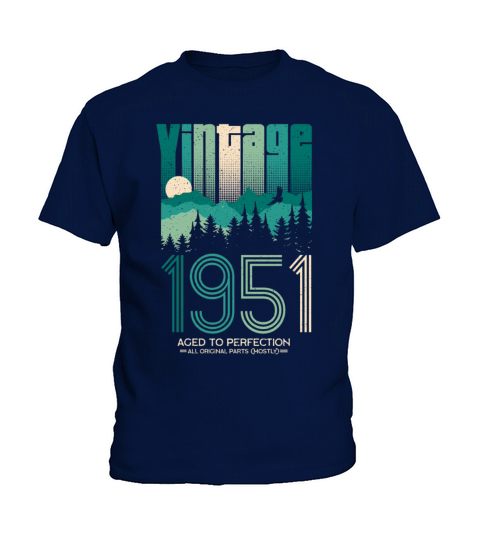 Vintage 1951 Birthday Born in 51 Retro Kids T-Shirt