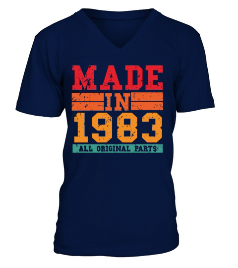 1983 Birthday Vintage Saying Men's V-Neck T-shirt