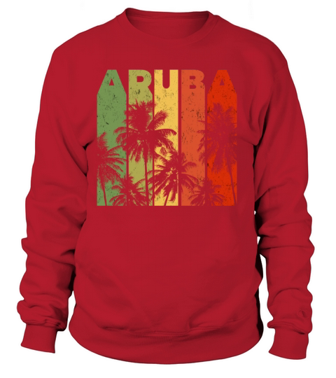 Vintage Aruba Beach Vacation Merchandise Women's Sweatshirt