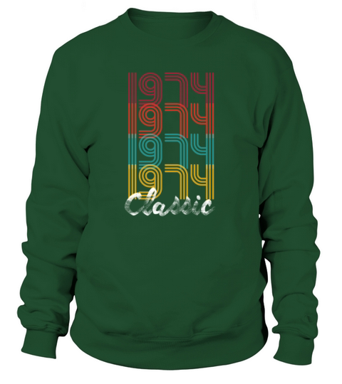 45th Birthday - 1974 Vintage Classic Present Gift Women's Sweatshirt