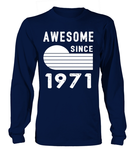 1971 Birthday Retro Vintage Gift dad Women's Long Sleeve