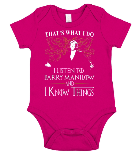 Barry Manilow I KNOW THINGS Short Sleeve Baby One-Piece