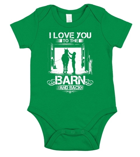 I Love You To The Barn And Back Short Sleeve Baby One-Piece