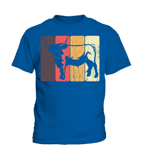 Vintage Highland Cattle Cattles Cow Farm Farmer Kids T-Shirt