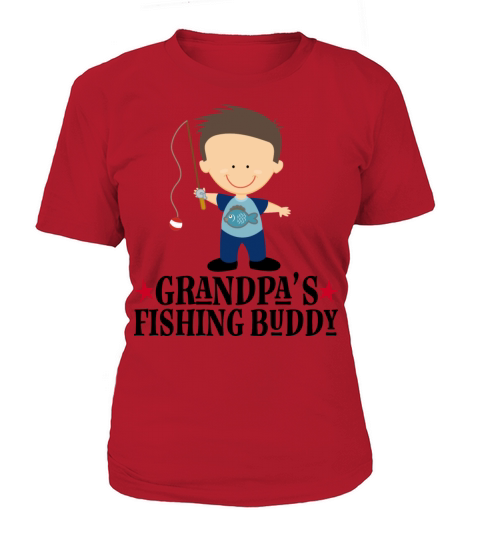Grandpas Fishing Buddy Boy Fisherman Women's T-Shirt
