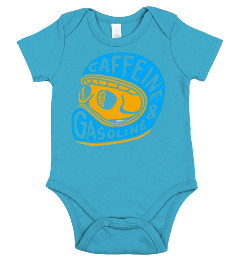 Caffeine and Gasoline Short Sleeve Baby One-Piece