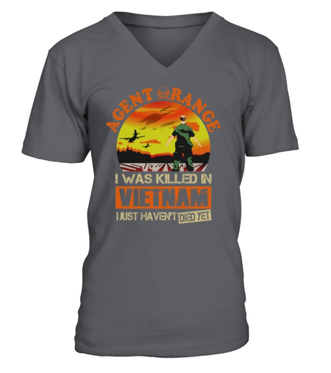 Agent Orange I Was Killed In Vietnam Men's V-Neck T-shirt