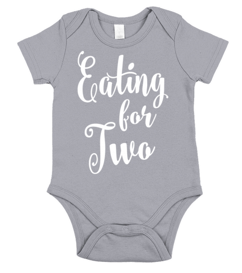 Eating for two shirt - Funny thanksgiving tshirt Short Sleeve Baby One-Piece