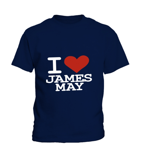 I Love James May Red Heart Kids T-Shirt