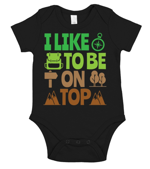 Mountain Climber Hiker Hiking Gift Short Sleeve Baby One-Piece