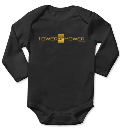 Tower of Power Long Sleeve Baby One-Piece