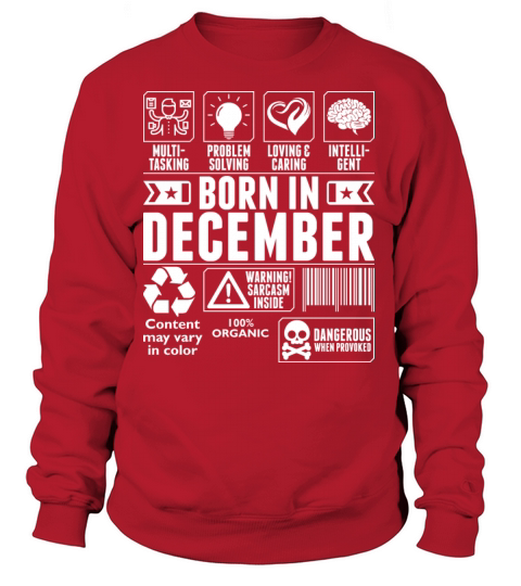 Born In December Tshirt Women's Sweatshirt