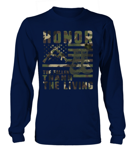 Honor The Fallen Thank The Living Memorial Day Women's Long Sleeve