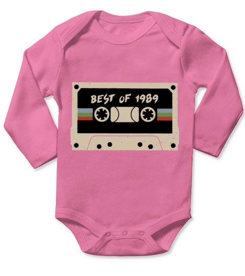 best of 1989 vintage colors grandma Long Sleeve Baby One-Piece