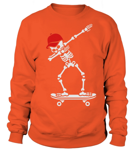 Dab dabbing skeleton skateboard skater Women's Sweatshirt