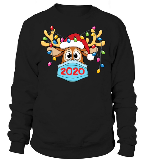 Reindeer Mask Christmas 2020 Women's Sweatshirt