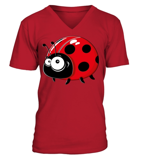 Cartoons-funny-Ladybug Men's V-Neck T-shirt