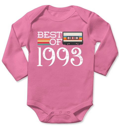 1993 Vintage 27 th Birthday Anniversary Gift Long Sleeve Baby One-Piece