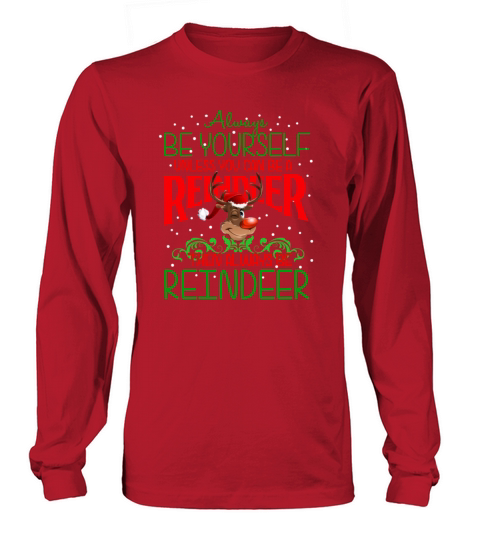 Merry Christmas Always Be A reindeer Men's Long Sleeve