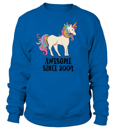 Awesome Since 2004 Unicorn Birthday Gift Women's Sweatshirt