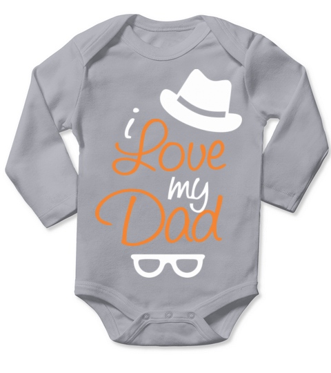 happy father day Long Sleeve Baby One-Piece