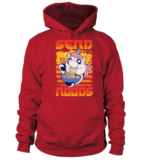 Send Noods Japanese Noodle Ramen Eater Unicorn Women's Hoodie