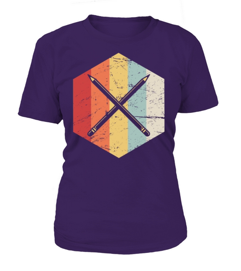 Retro Vintage English Teacher Pencils Icon Women's T-Shirt