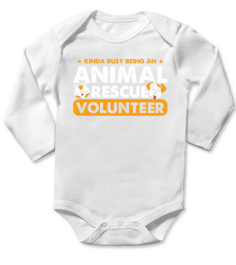 Animal Rescue Volunteer Volunteering Volunteers Long Sleeve Baby One-Piece