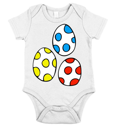 easter eggs Short Sleeve Baby One-Piece