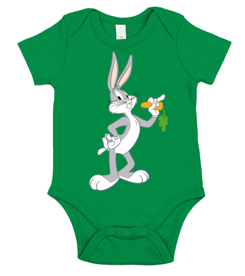 Looney Tunes Bugs Bunny Pose Carrot Short Sleeve Baby One-Piece