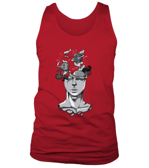 Space Head Brain Sci Fi Shirt Men's Tank Top