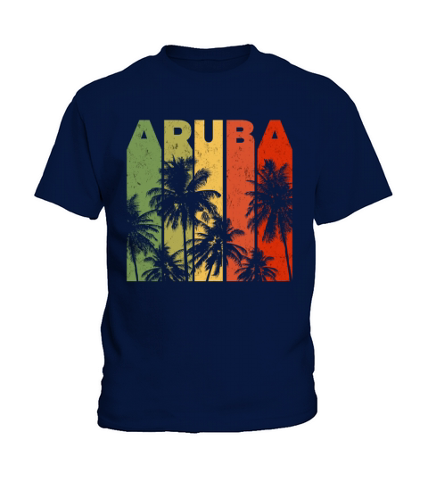 Vintage Aruba Beach Vacation Merchandise Kids T-Shirt