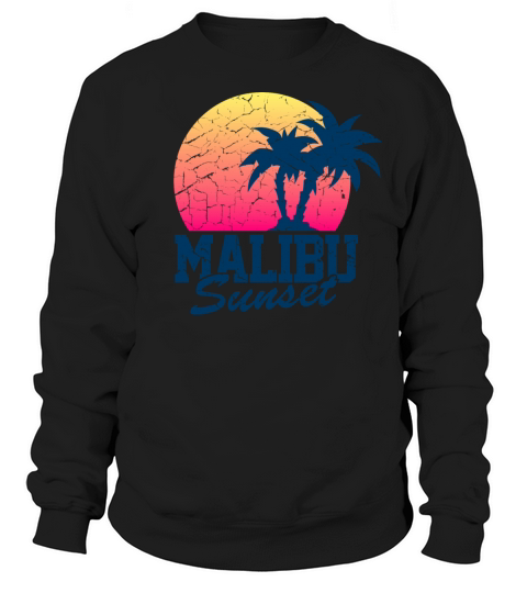 Vintage Malibu Sunset used Men's Sweatshirt