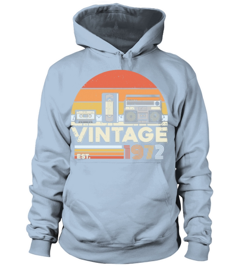 Vintage 1972 50th Birthday Fiftieth Gift Women's Hoodie