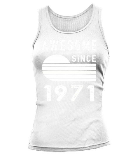 1971 Birthday Retro Vintage Gift dad Tank top Woman