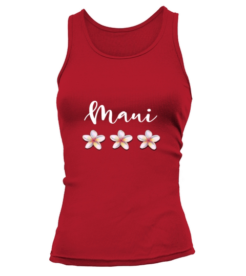 Maui Hawaiian Plumeria Vacation Luau Shirt Gift Te Women's Tank Top