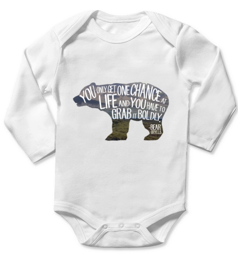 One Chance - Bear Grylls - Mens Premium T-Shirt Long Sleeve Baby One-Piece