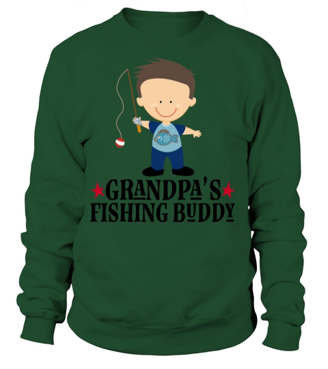 Grandpas Fishing Buddy Boy Fisherman Women's Sweatshirt
