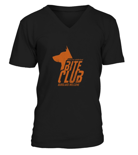Bite Club German Shepherd V-Neck T-shirt
