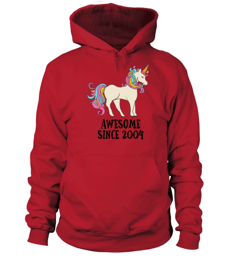 Awesome Since 2004 Unicorn Birthday Gift Women's Hoodie