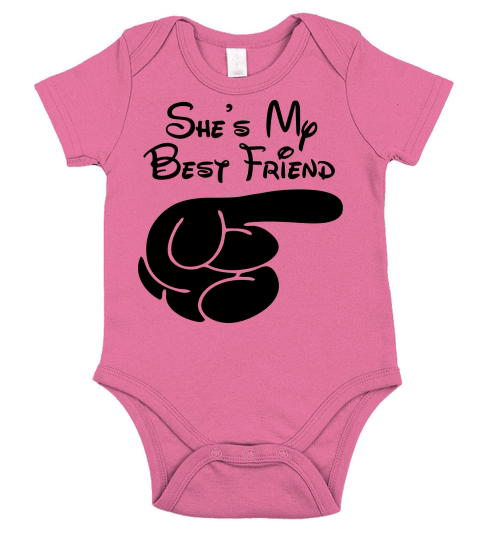 Shes My Best Friend Short Sleeve Baby One-Piece