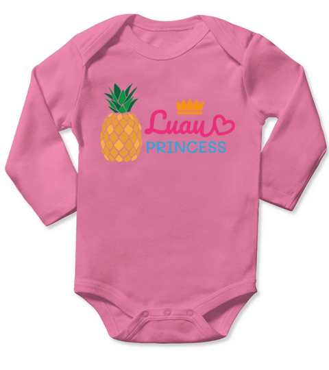 New Beach Luau Princess Beachy Design Long Sleeve Baby One-Piece