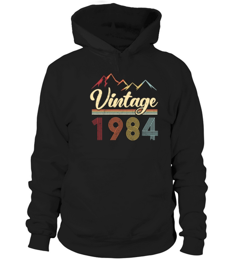 Vintage 1984 37th Birthday Retro 37 Years Old Women's Hoodie