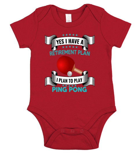 Ping Pong T-Shirt Table Tennis Apparel Fun Retirement Tee 3d Short Sleeve Baby One-Piece
