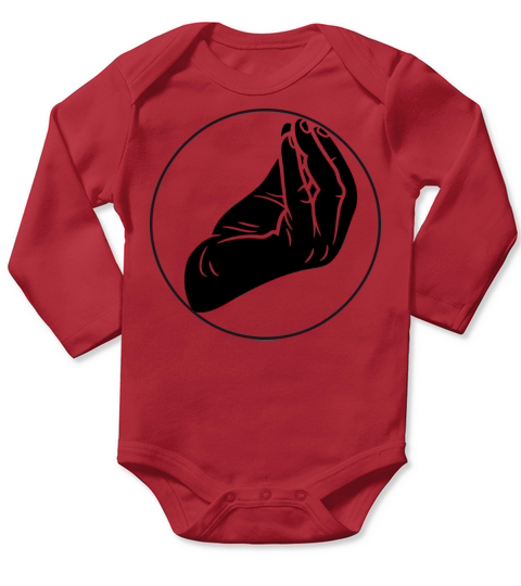Italian Hand Gesture Long Sleeve Baby One-Piece