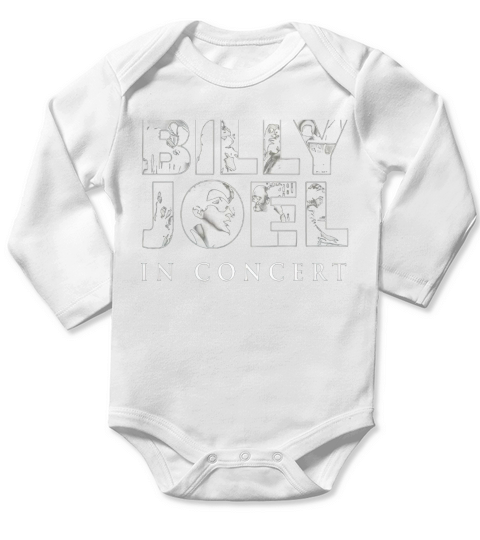 Billy Joel  In Concert TShirt Long Sleeve Baby One-Piece