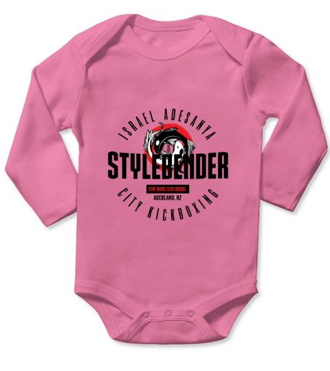 Israel Adesanya Stylebender City Kickboxing Long Sleeve Baby One-Piece