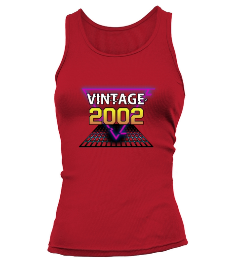 Vintage 2002 Retrowave Birthday Gift Women's Tank Top