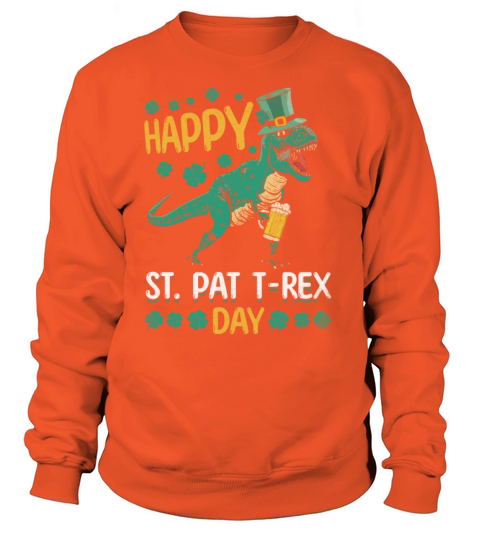St Patricks Day Dinosaur Toddler Happy St Pat Women's Sweatshirt