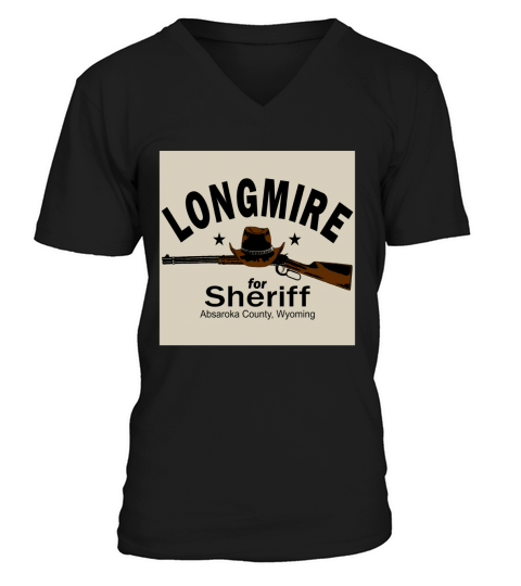 Longmire for Sheriff V-Neck T-shirt